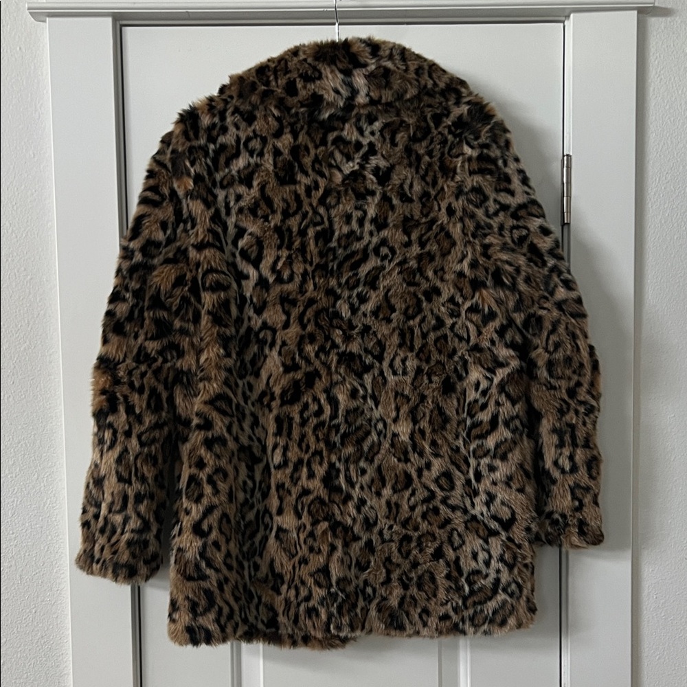 H&M Brown Leopard Teddy Jacket - Picture 5 of 6